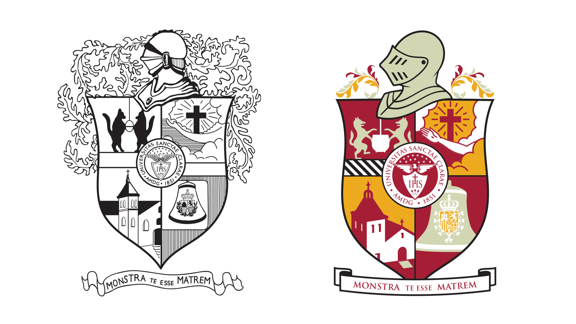 Original Crest and Updated Crest